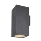 SLV Enola Up/Down Applique Murale Aluminium Gris Carré 55W 6000lm - 930-940 CCT | Extérieur - IP65 - Meilleur Rendu Des Couleurs