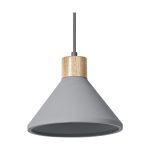 Ledvance Decor Beton/Staal/Hout Pendelarmatuur 220 Donker Grijs | Geschikt voor E27