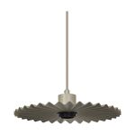 Ledvance Decor Plisse Pendelarmatuur Staal Beige | Geschikt voor E27