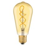 Ledvance Vintage 1906 LED E27 Peer Goud 4W 300lm - 820 Zeer Warm Wit | Vervangt 25W