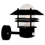 Nordlux Blokhus Up Wandlamp Sensor Zwart | Geschikt voor 1x E27