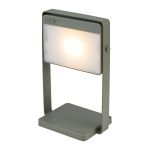 Nordlux Tafellamp Saulio Aluminium Groen 3.5W 200lm - 830 Warm Wit | IP44 - 3-Staps Dimbaar - Solar