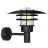 Nordlux Lønstrup 32 Wandlamp Metaal en Glas Zwart | 320mm - IP44 - Geschikt voor E27