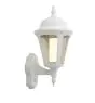 Ansell LED Wandlamp Latina Lantaarn Wit - Geschikt voor E27 tot 42W | IP65 - Bewegings- en lichtsensor