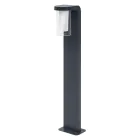 Ledvance Smart+ Wi-Fi LED Sokkel Lamp Cascade Donker Grijs Buitenverlichting 10W 420lm - 830 Warm Wit | 80cm - RGBW - Dimbaar
