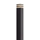 Nordlux Elm Sokkel Lamp Aluminium Zwart | IP44 - Geschikt voor E27