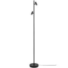 Nordlux Omari Vloerlamp Metaal Zwart 6.4W 320lm - 827 Zeer Warm Wit | Touch Dimbaar