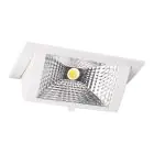 LED Downlight Wallwasher Wally Medium Wit 27W 3850lm 78x100D - 840 Koel Wit - 238x145mm